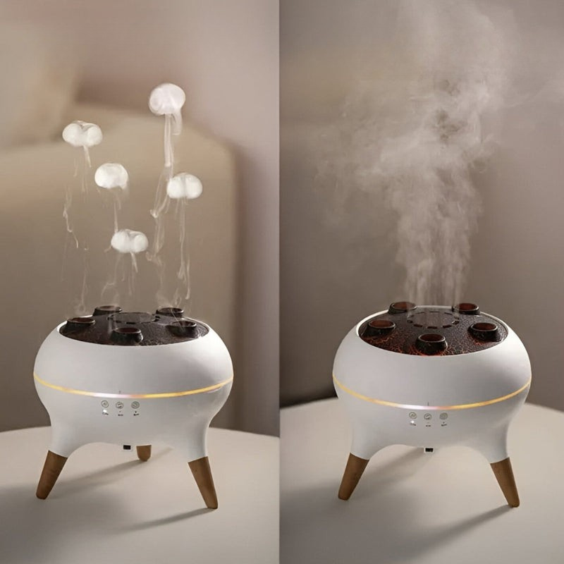AquaJelly - Diffuseur d’arômes avec effet méduse et changement de couleur LED