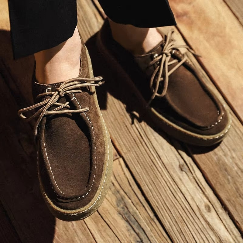 Ethan - Scarpe casual con lacci e punta tonda