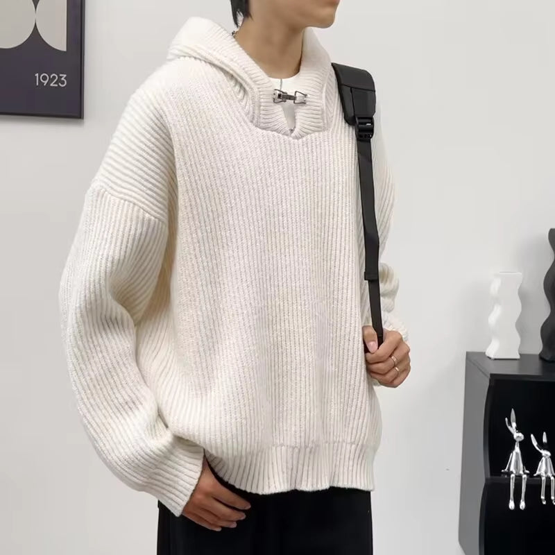 Jacob – Maglione con cappuccio a taglio ampio e manica lunga