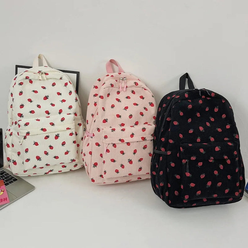 Indigo - Backpack with multiple zipper compartments and adjustable straps