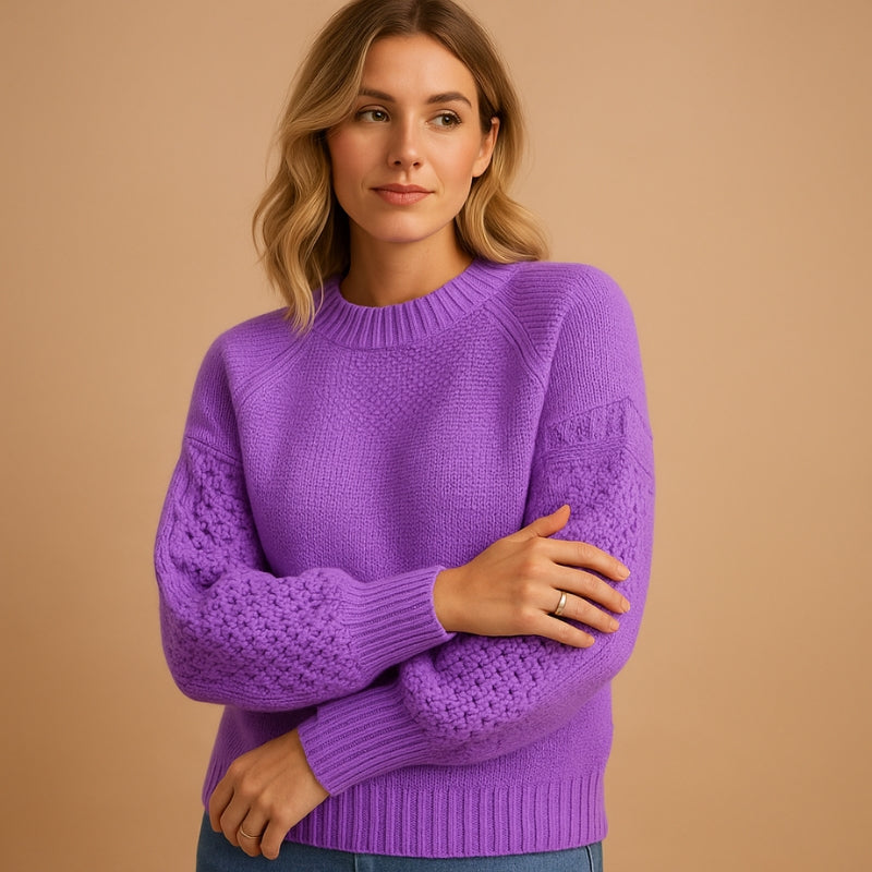 Jemma - Maglione a manica lunga con scollo tondo