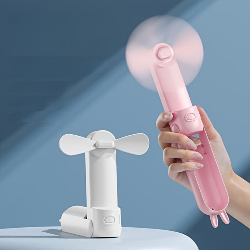 BreezeGo - Mini Handheld 2 in 1 Ventilator met USB Oplaadbaar Ontwerp