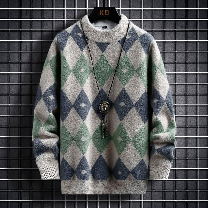 Noah – Long sleeve printed sweater with round neck