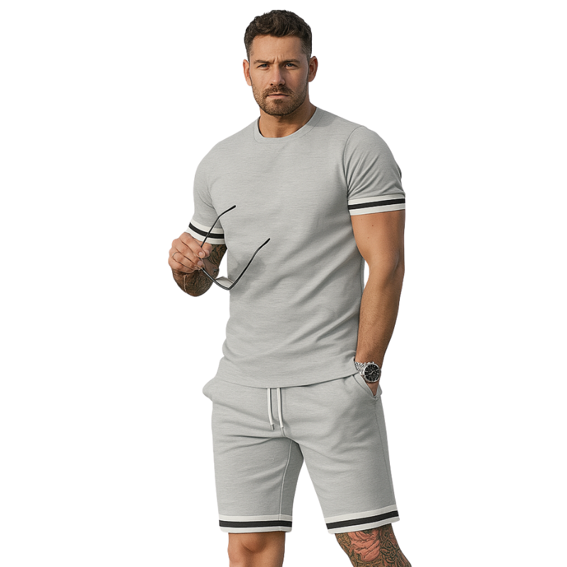 Albert – Set 2 pezzi con t-shirt a maniche corte e pantaloncini