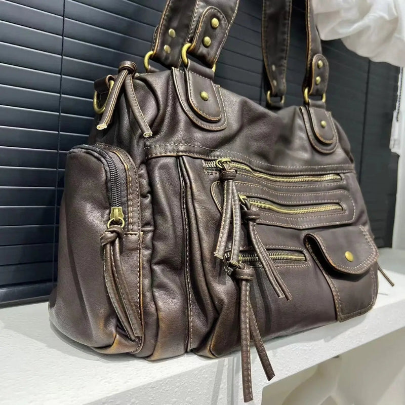 Tiffany – Sac à main avec sangles réglables et plusieurs poches zippées