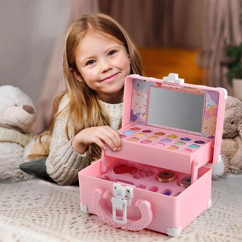 GlamToys – Compacte make-upspeelset met accessoires op kinderformaat en kleurrijke details