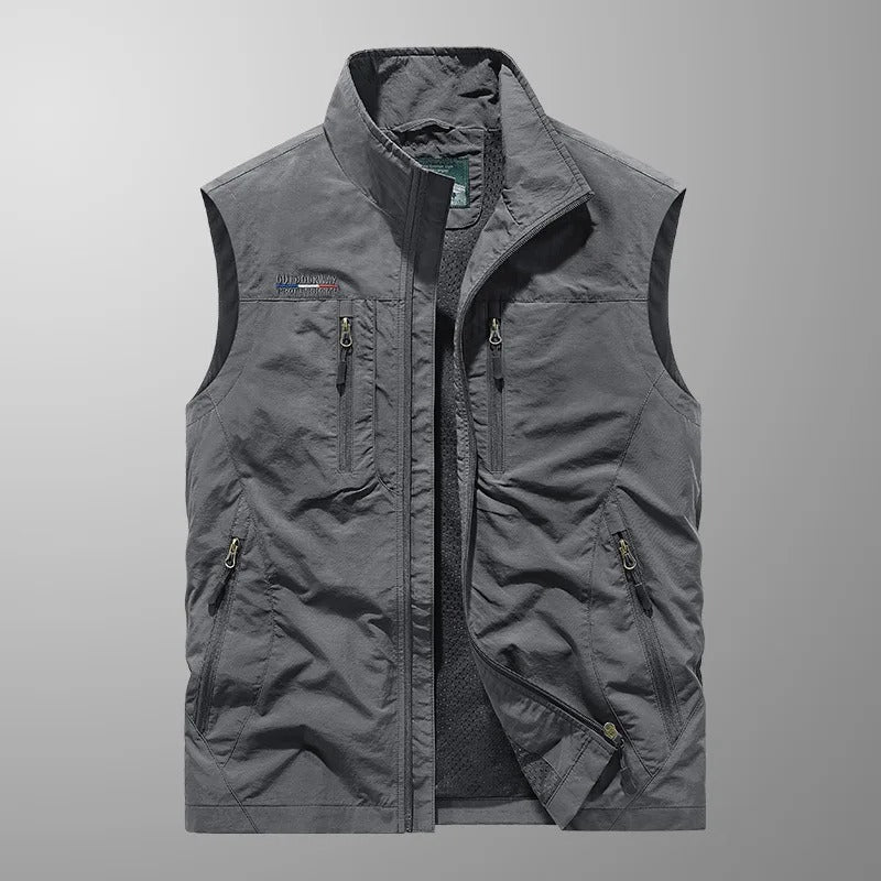 Men's Lightweight Cargo Vest with Pockets