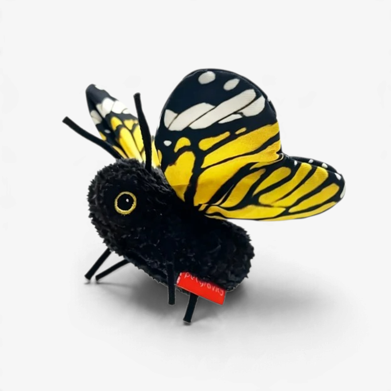 Juguete automático para gatos FlutterPaws con mariposa aleteante y sensor de movimiento
