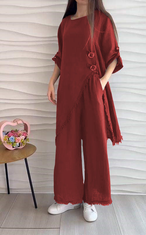 CottonGlam™ - Set Elegant cu Guler Rotund
