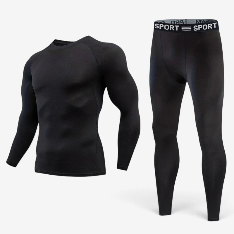 HeatLayer - Set di intimo termico da uomo con fodera in pile
