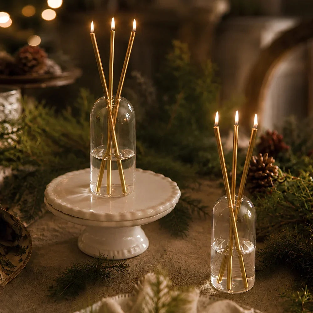 GlassWick - Glass Oil Candles With Cotton Wick