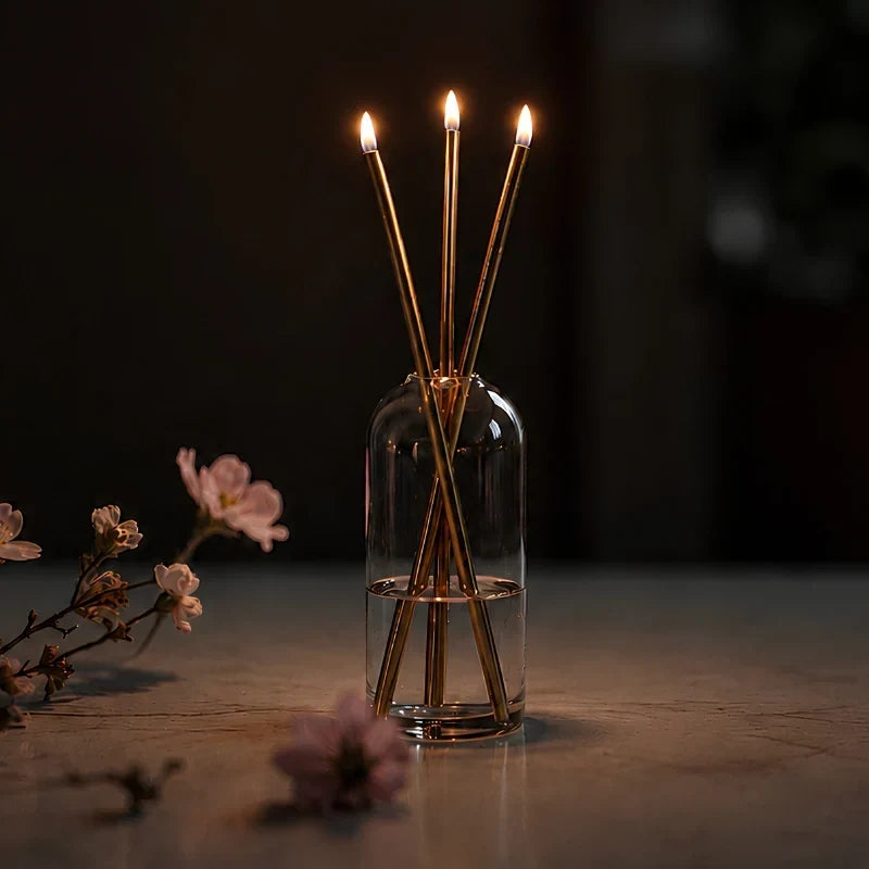 GlassWick - Glass Oil Candles With Cotton Wick