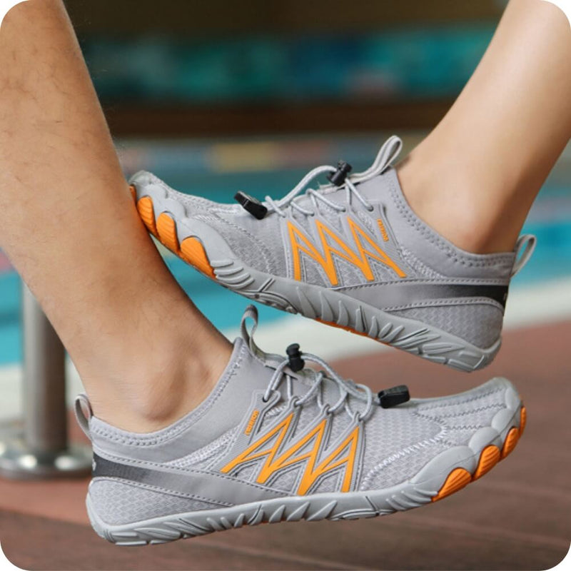 Lukas - Chaussures pieds nus réglables avec semelle rigide pour une stabilité accrue