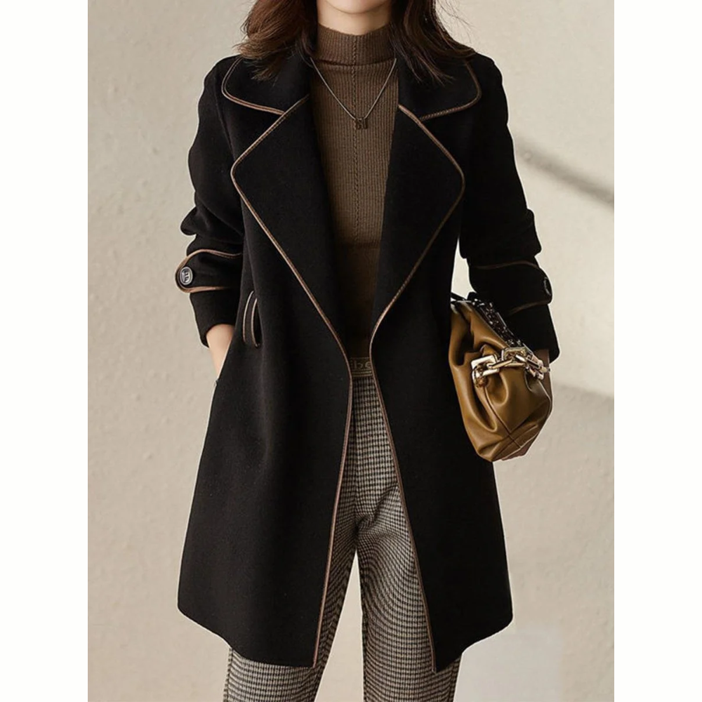 Anke - Manteau à la mode avec ceinture et poches pratiques