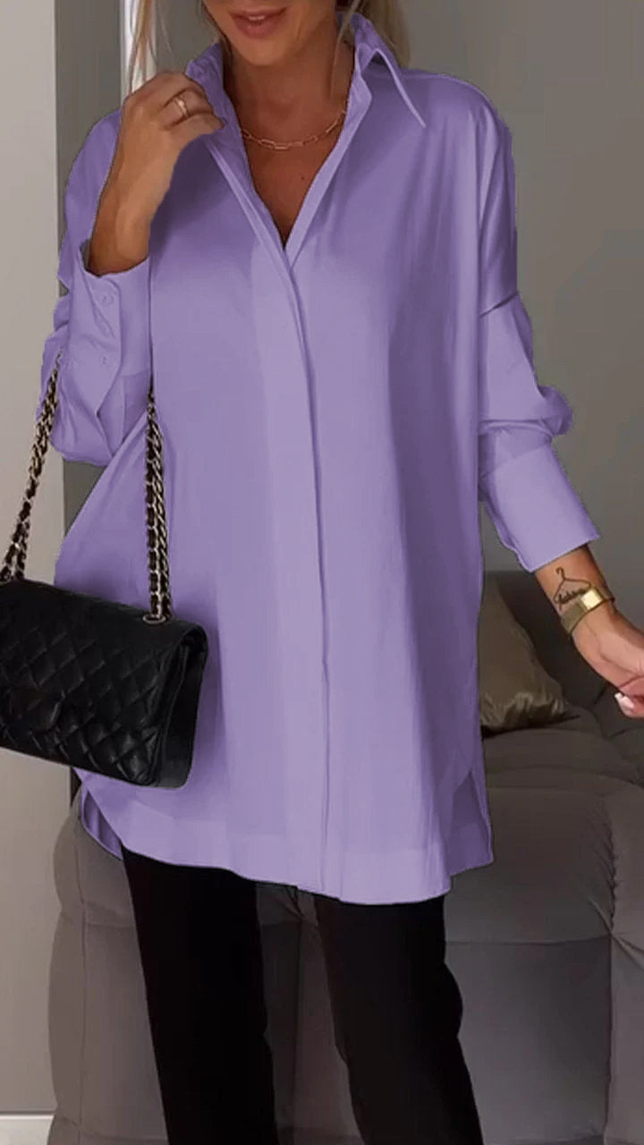 FashionGrove™ - Camicia con spacco