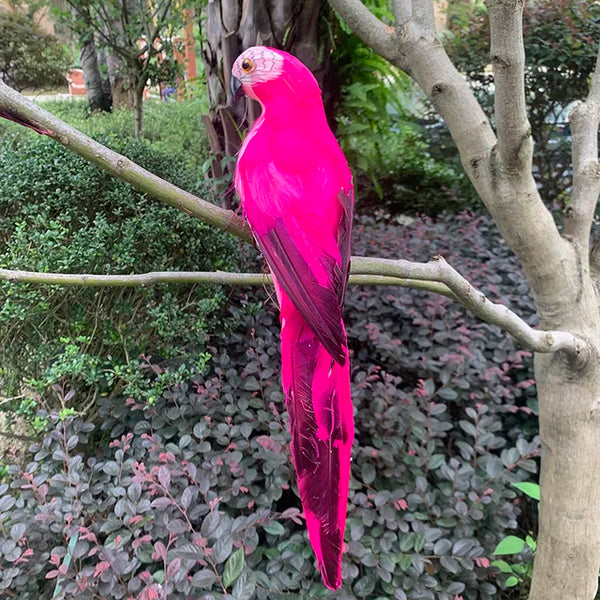BirdScape - Vibrant parrot garden ornament for outdoor elegance