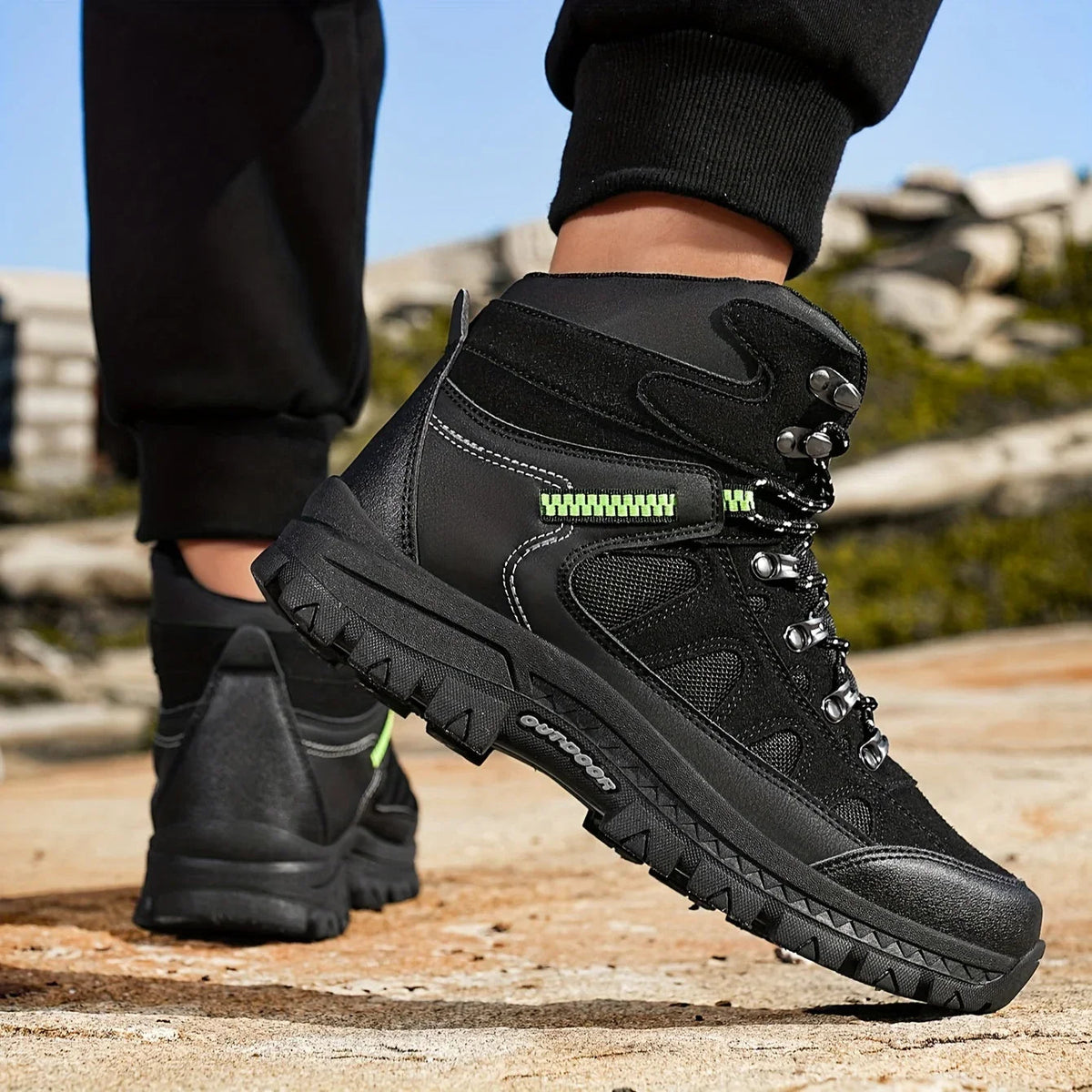 RidgeLacer - Męskie buty trekkingowe we wzór kamuflażowy