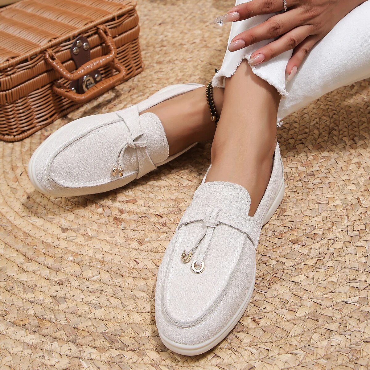 Kestrel - Mocassins raffinés à enfiler avec touche luxueuse