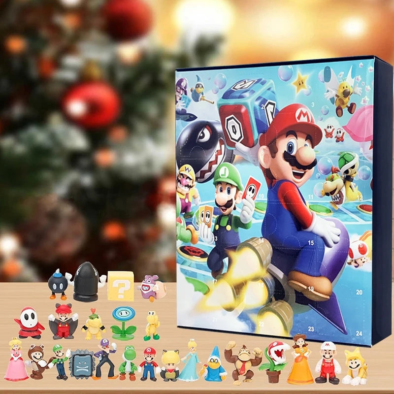 MarioWorld – Calendario dell'Avvento Super Mario con Action Figures Anime