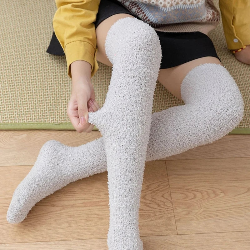 Aria - Chaussettes montantes avec bord élastique et bout sans couture