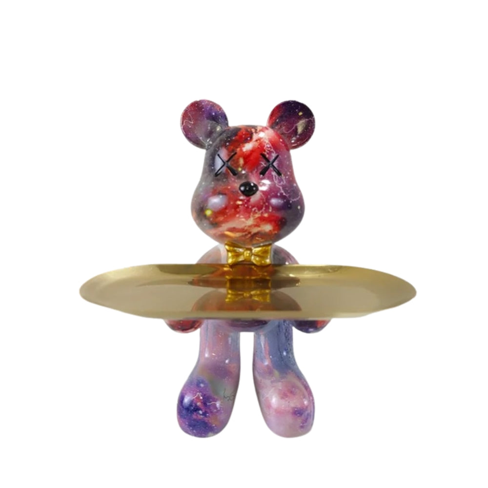 MuseBears - Scultura decorativa artigianale a vassoio per riporre piccoli oggetti