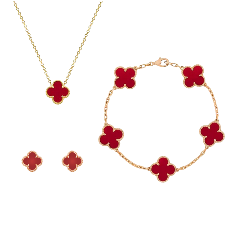 Sofia – Parure de bijoux avec motif floral et élégance subtile