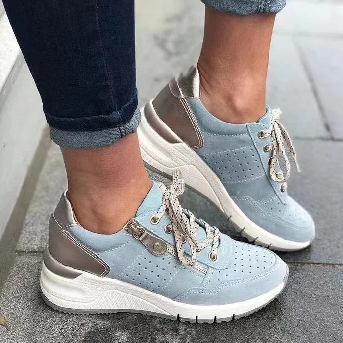 Lena – Adidași la modă antiderapanți cu design respirabil și detalii cu fermoar
