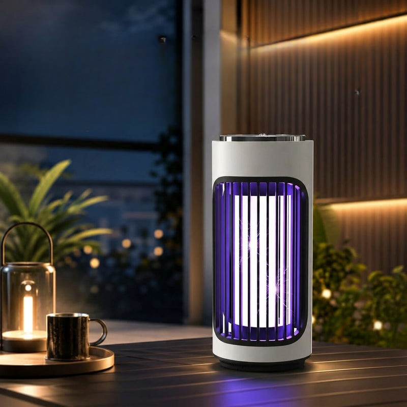 GlowCatcher - Lámpara portátil para insectos UV con batería recargable
