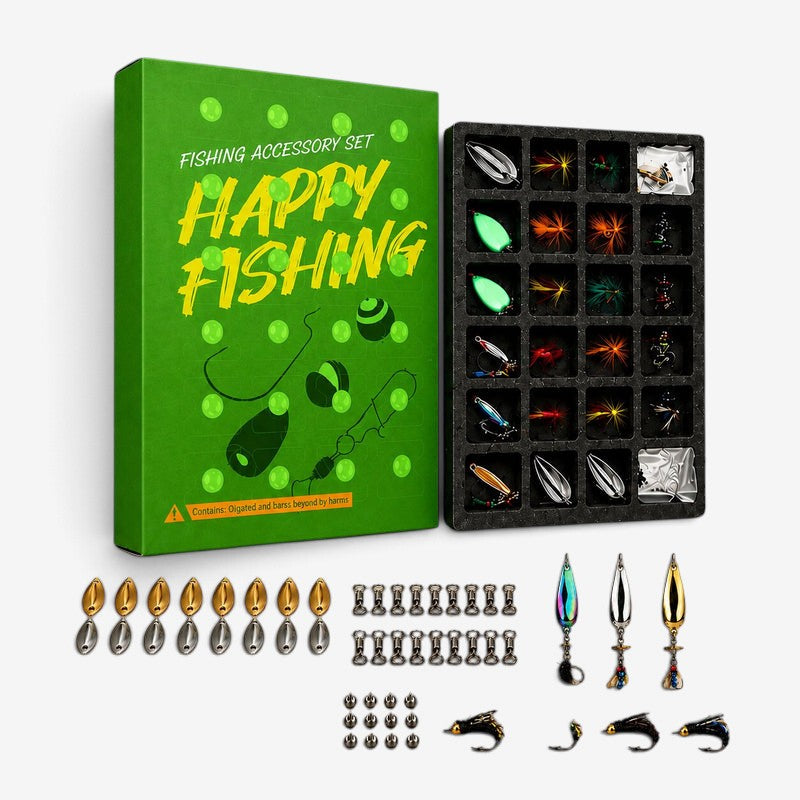 Fishmas - Calendar de Advent pentru pescuit cu ornamente