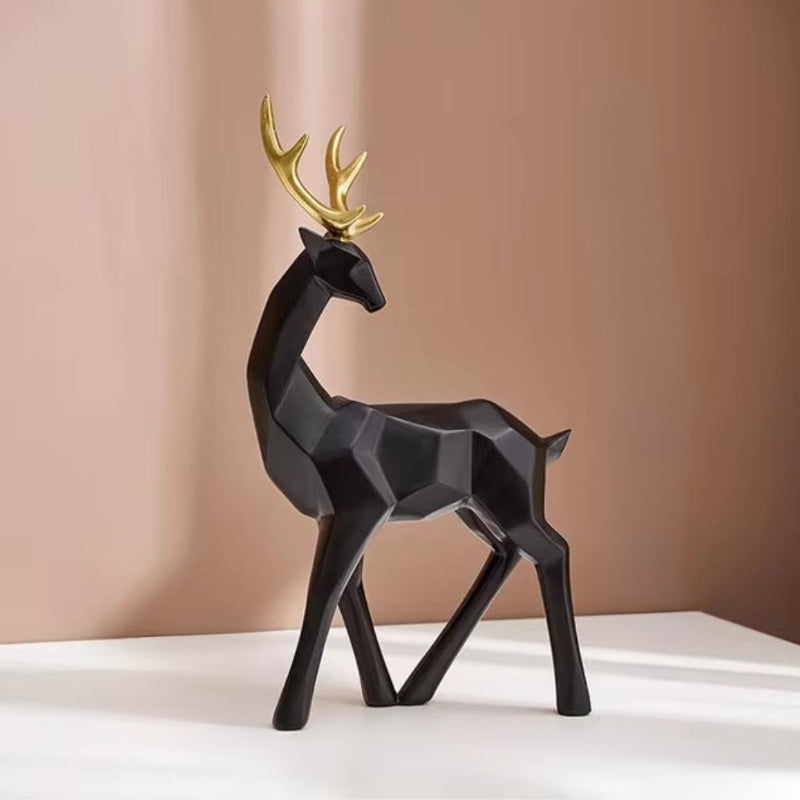 DecoDeer - Geometric Deer Figurine for Indoor Decoration