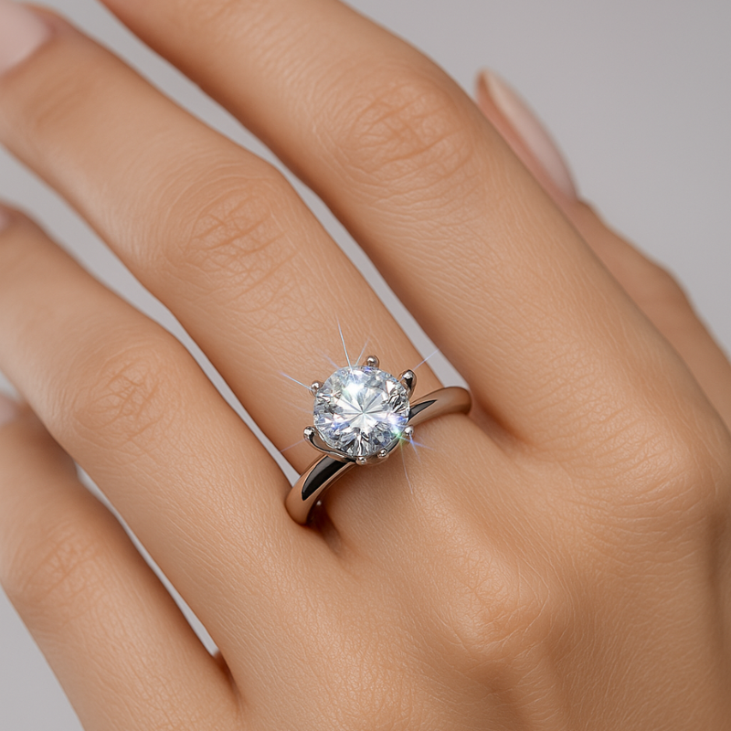Mother’s Day Gift | Ring with Diamond-Inspired Design