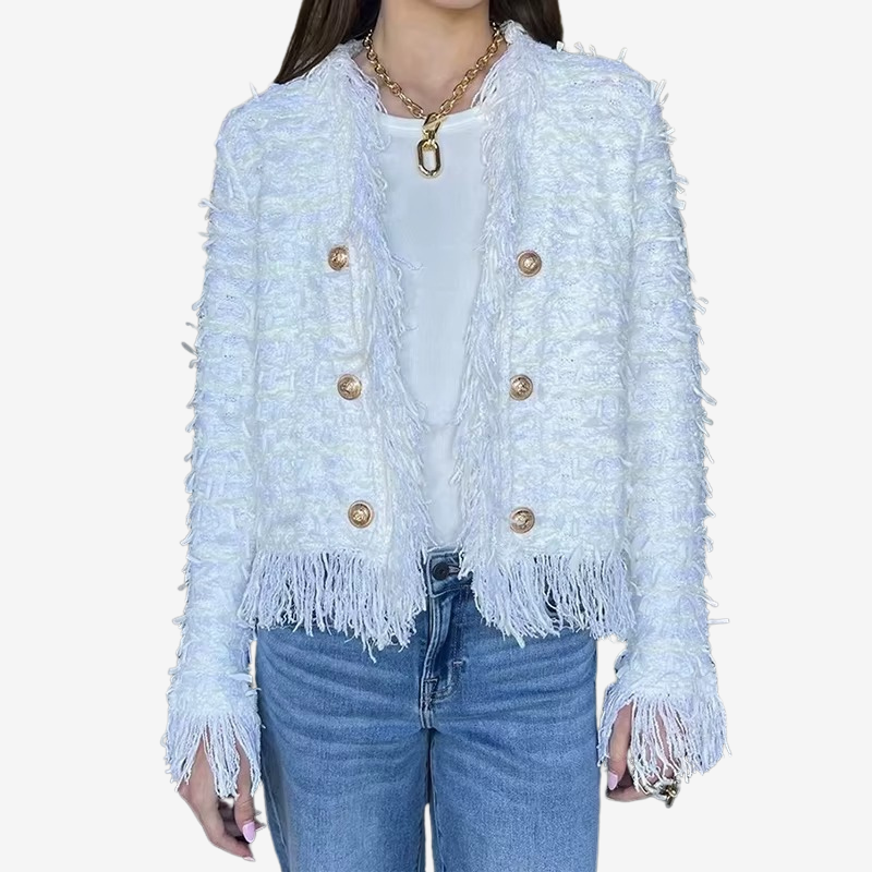 Collins - Long Sleeve Jacket with Button Closure
