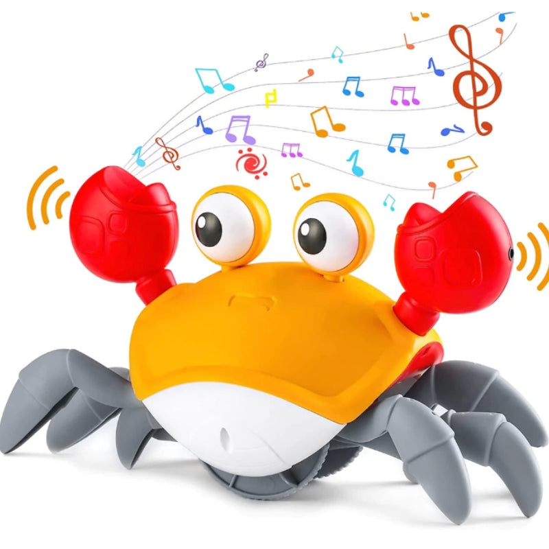 CrawlMate – Gioco da passeggio interattivo con granchio con sistema luce e suono