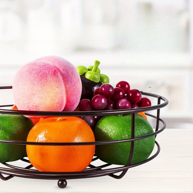 FreshHold – 2-Layer Fruit Basket with Built-in Hook and Detachable Design