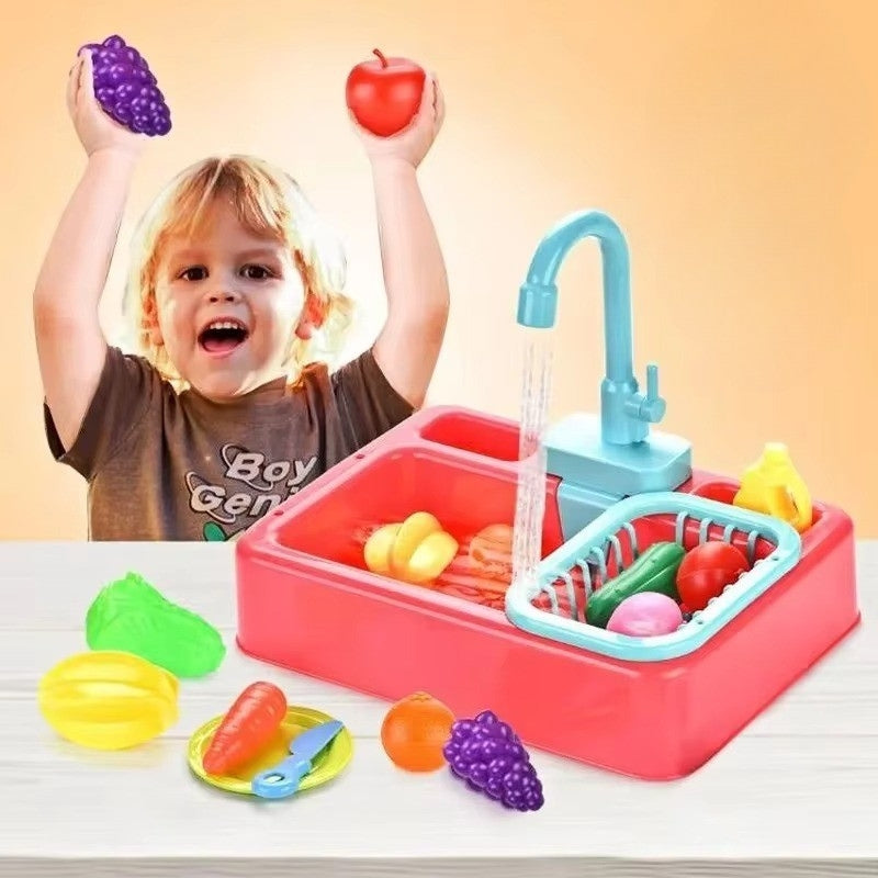 SinkSprout – Mini Zestaw Do Zlewu z Kranu i Zabawki Warzywne