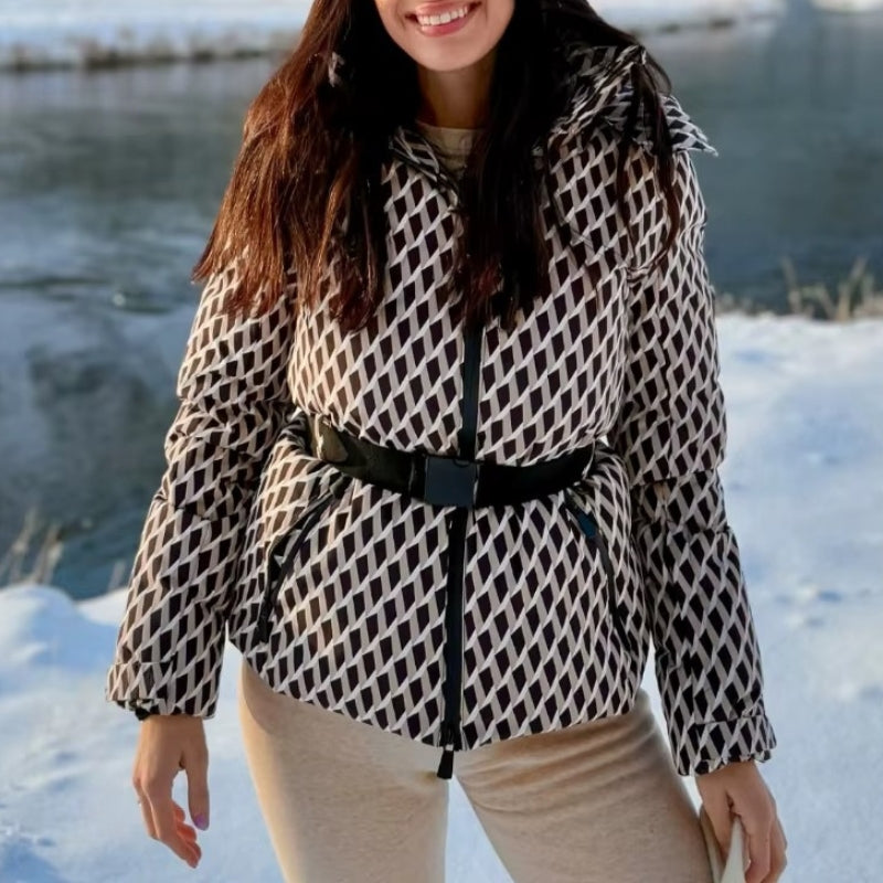 Sophia – Lange Mouw Hoodie Jas met Rits en Zakjes