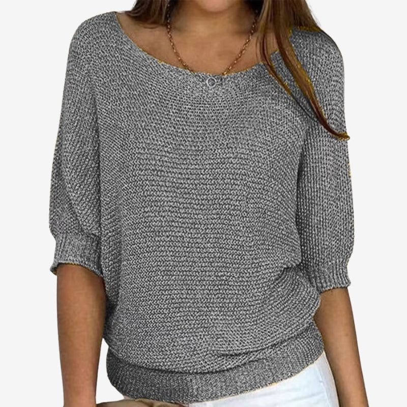 Gianna - Long sleeve sweater with round neck