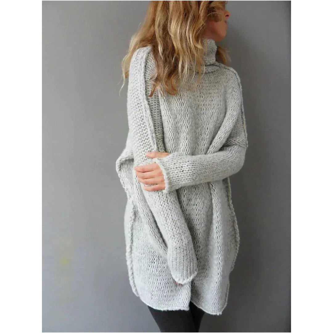 ChunkyTurt – Maglione a collo alto oversize, lungo come una tunica