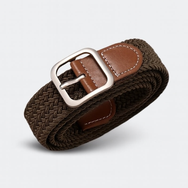 Sebastiaan – Cintura elastica intrecciata con fibbia regolabile