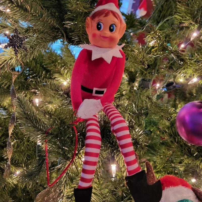 FestiveWhim - Zestaw lalek z kreatywnym wzorem do świątecznej dekoracji