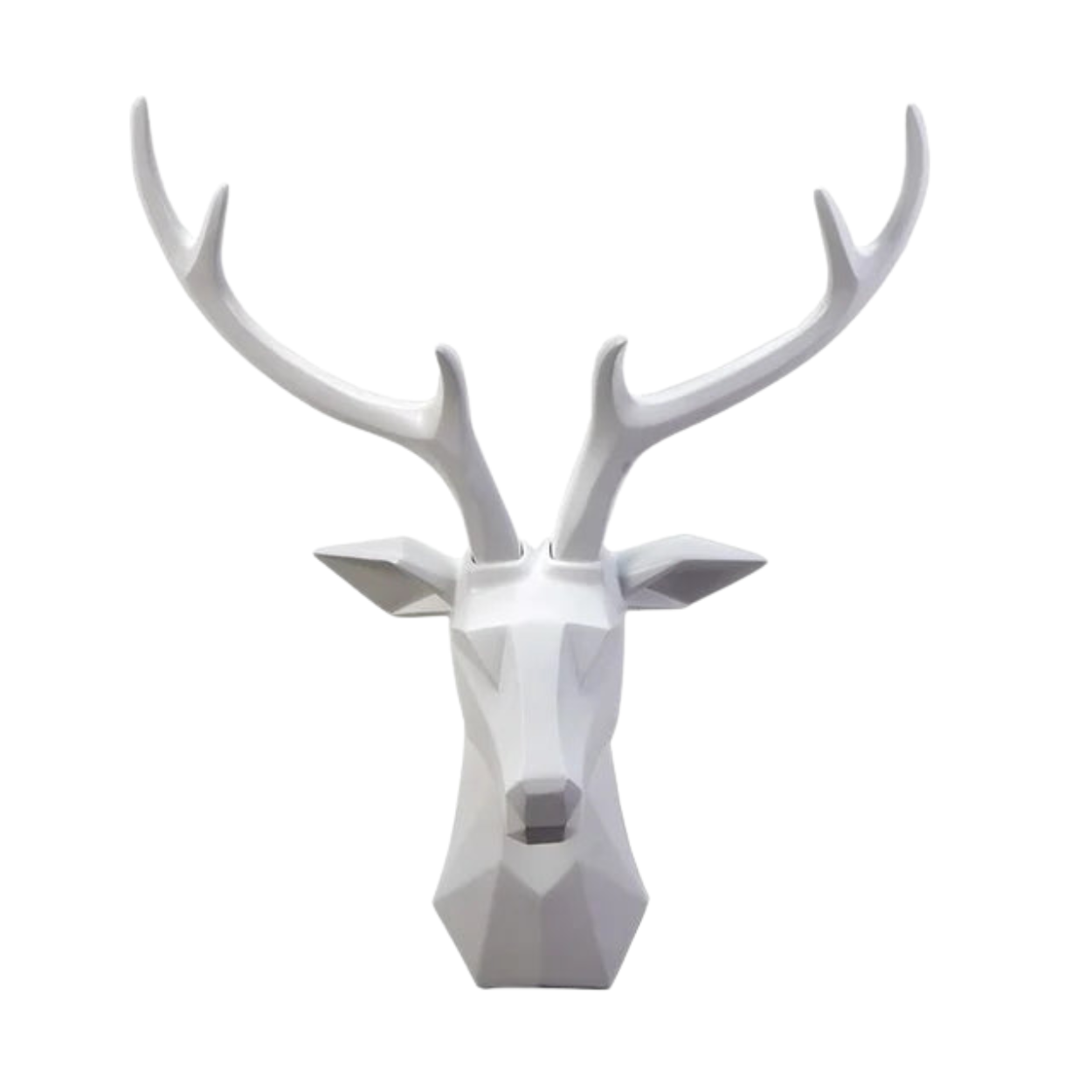 StagCrest - Scultura da parete con design 3D a testa di cervo e presenza scenica sul muro