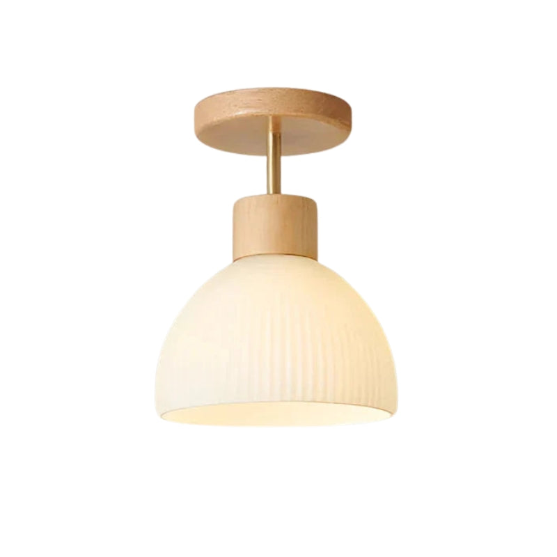 BrightRidge – Circular ribbed LED surface-mounted ceiling lamp with classic design