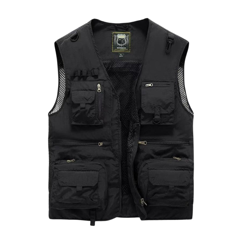 Toby – Lightweight outdoor vest with multiple pockets and zipper closure