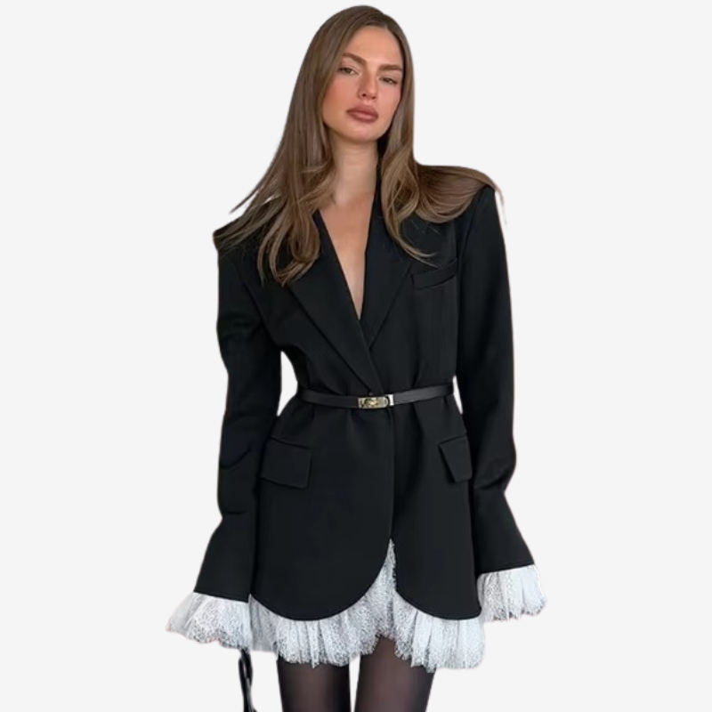 Viviana - Blazer a maniche lunghe con scollo a V