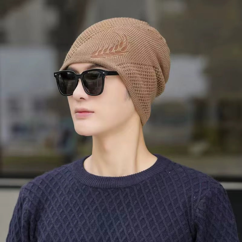 HeadNest - Bonnet doublé polaire avec motif brodé