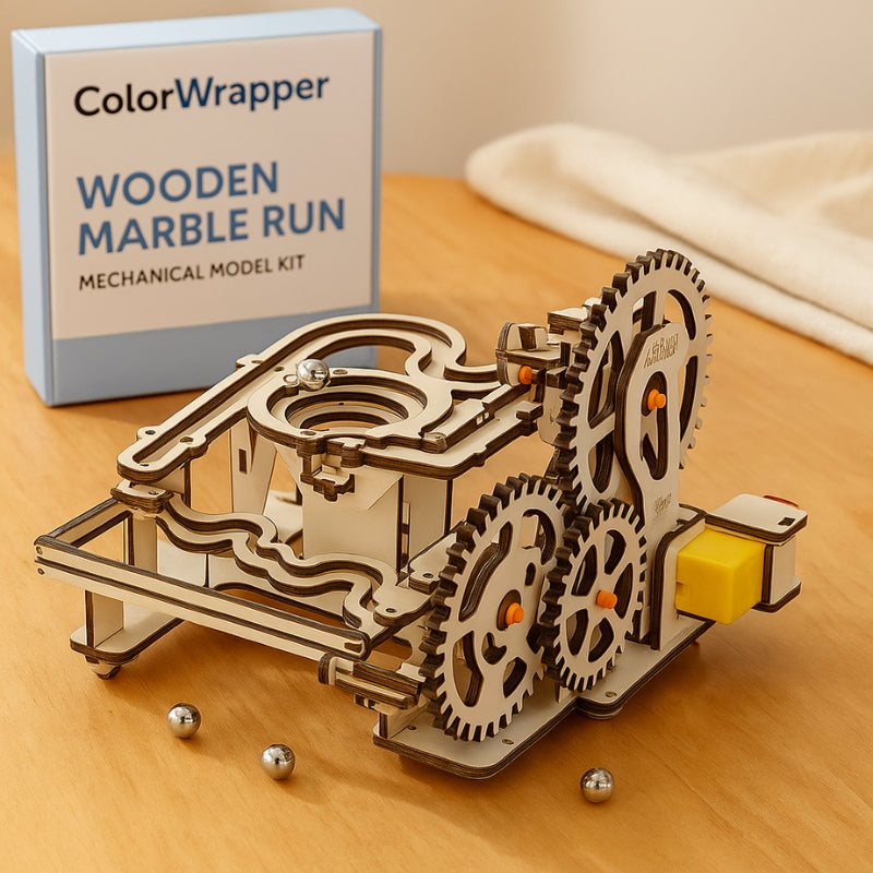TrackMaster – 3D zestaw puzzli toru kulkowego z ruchomymi częściami i praktyczną zabawą konstrukcyjną