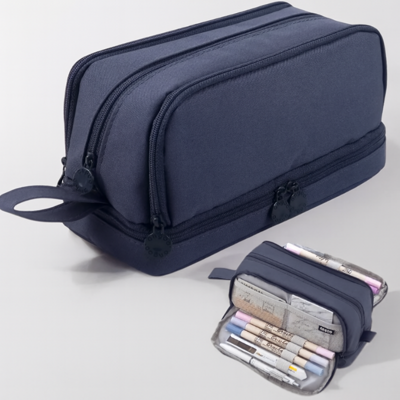 NoteBox – Double-Layered Canvas Pencil Case