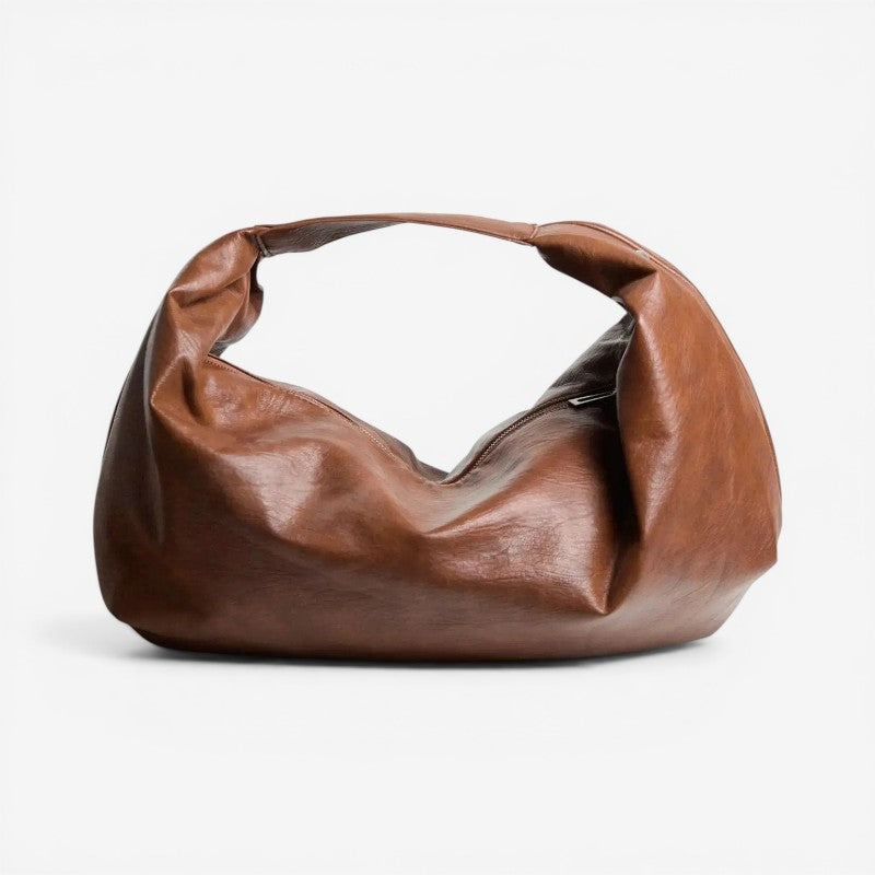 Women's Large Capacity Shoulder Bag with Zip Closure