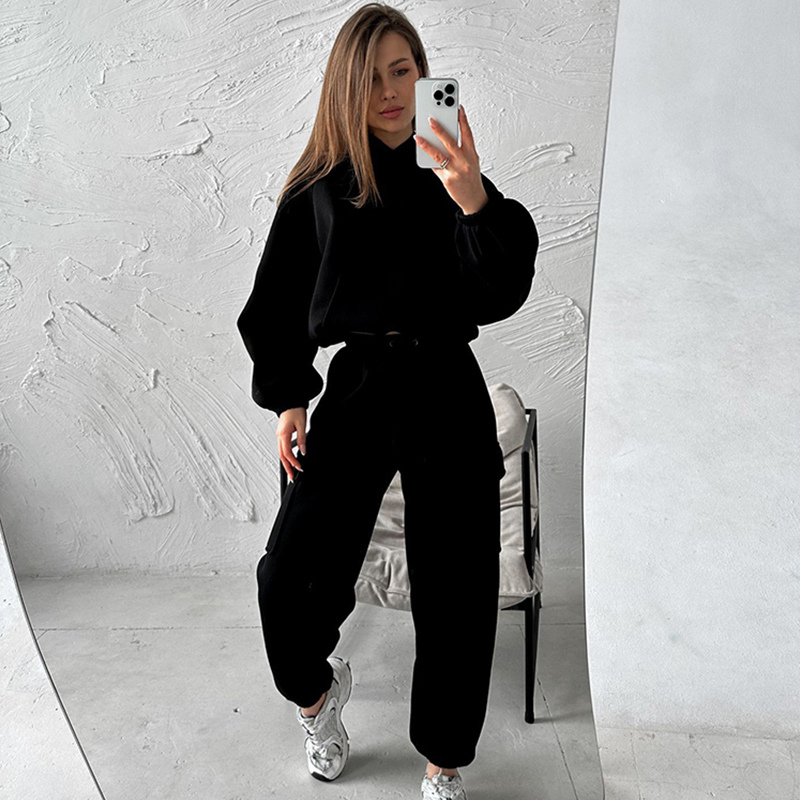 Hoodie and Pants Tracksuit Set