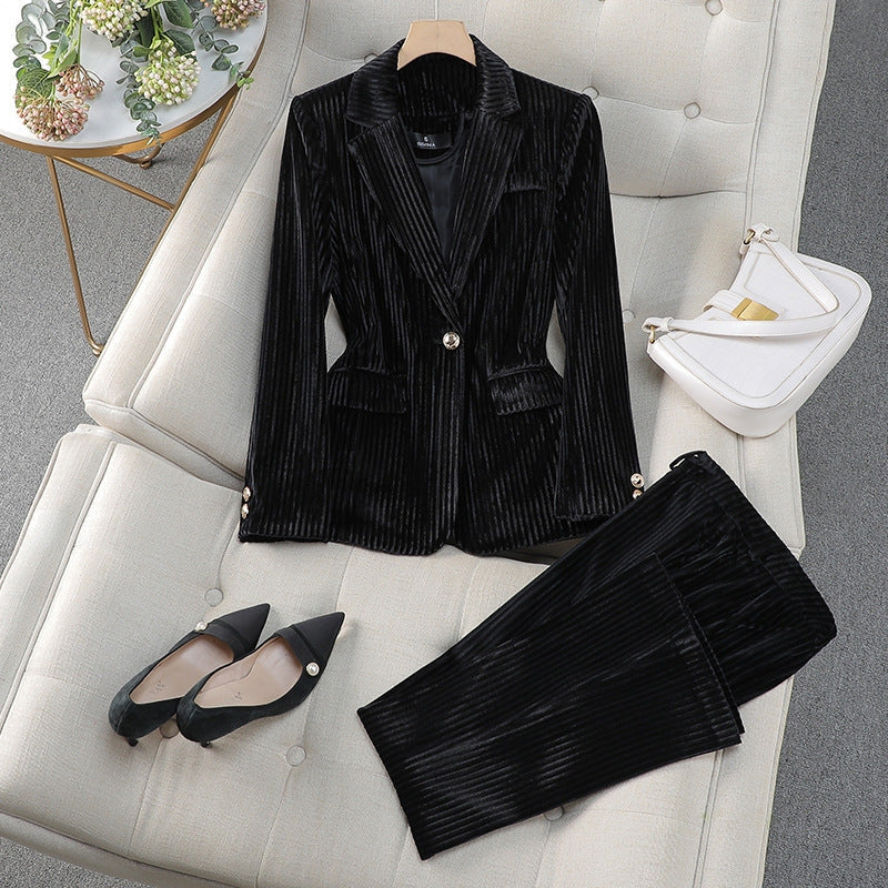 Ensemble blazer et pantalon femme